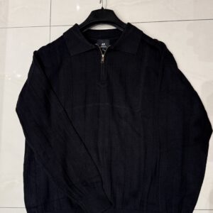 Black Oversized Old Money Polo